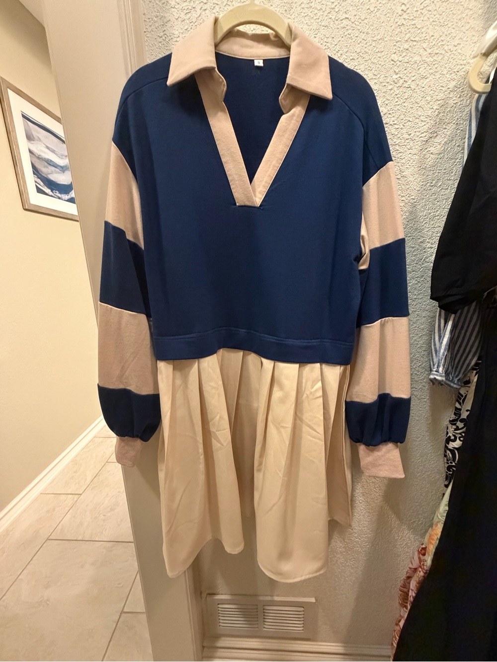 Super cute sweatshirt material dress